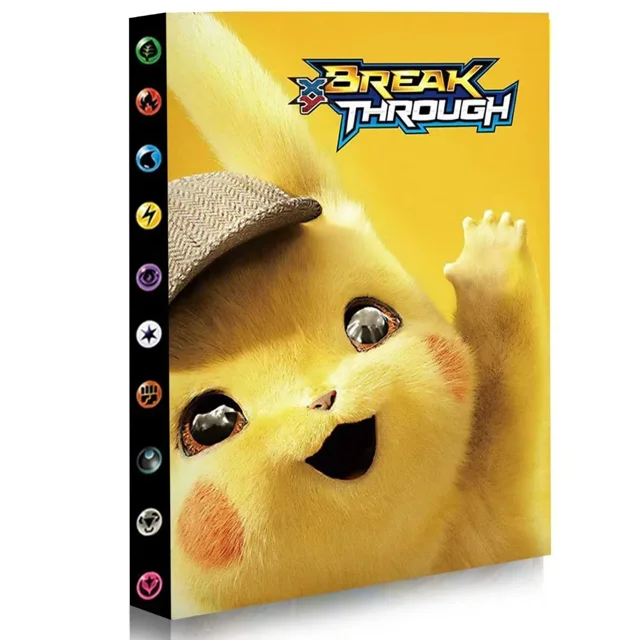 Trading Card Binder, 4-Pocket Album Book Holder, Fits for TCG Game 240 Cards(QQBD4)
