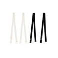 thumbnail image 1 of INSPIRE CHIC Women's Solid ColorClear Invisible Adjustable Bra Shoulder Straps Skin Color 1+Black, 1 of 4