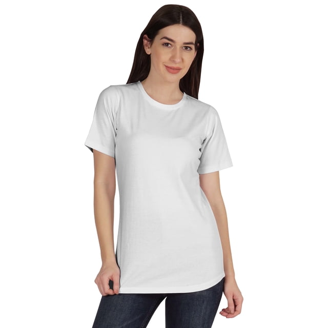 Inkmeso Womens Basic Crewneck Tshirt Short Sleeve Regular Fit Long Tee Workout Top