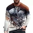 thumbnail image 1 of EGNMCR T-Shirts à Manches Courtes pour Hommes Été Décontracté Col Rond T-shirt, T-shirt à Manches Longues pour Hommes Imprimé Col Rond Chandail T-shirt Blouse,, 1 of 3