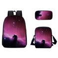 thumbnail image 1 of Agiferg 3D Sky Pattern School Bag Breathable Travel Outdoor Multifunctional Bag 3PC, 1 of 1