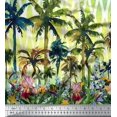 thumbnail image 3 of oneOone Viscose Chiffon Fabric Geometric|Tree & Floral Panel Print Fabric By Yard 42 Inch Wide, 3 of 3