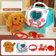 thumbnail image 1 of Portable Cage Children's Electric Simulation Pet Dog, Plush Walking Barking Wagging Tail Toy, Realistic Interactive Design, Portable, Educational, Safe Materials, Great Gift, Includes Cage Leash, 1 of 2