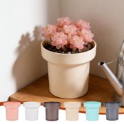 Sentmoon Planter Plant Pots Succulents Plants Pot Simples Indoor Mini Plastic Flower Pot Creatives Desktop Succulents Planter. for Succulents & Small Plants
