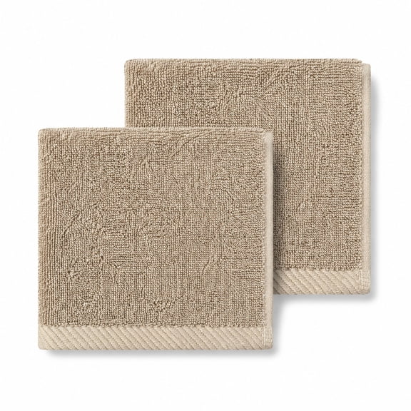 Swift Home 100% Cotton Washcloth, Face Towel, Luxuriously Soft, Highly Absorbent, Quick Dry, 2PC, Tapue