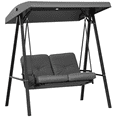 thumbnail image 1 of Outsunny 2 Seater Outdoor Swing Chair Porch Swing Bench with Canopy, 1 of 10