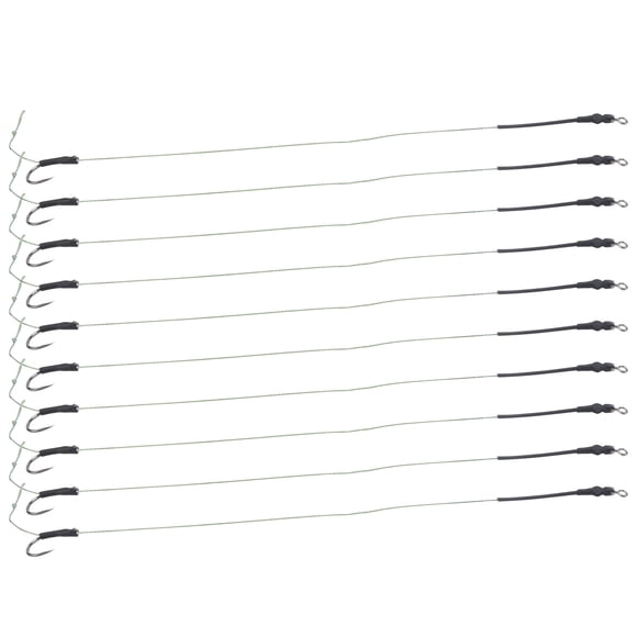 Montages de Cheveux de Pêche, Accessoire 10 Pcs Montages d'Hameçons de Pêche pour la Pêche en Plein Air pour Amateur de Pêche pour Appâts de Pêche 11#,12#,13#,14#