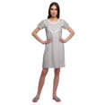 thumbnail image 2 of Moomaya Womens Button Placket Nursing Nightwear Printed Nightdress For Ladies, 2 of 5