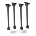 thumbnail image 2 of Tnarru 4Pcs Folding Table Legs Black Carbon Steel Multipurpose Bed Laptop Desk Feet 40cm, 2 of 8