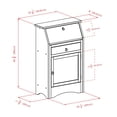 thumbnail image 3 of Winsome - Regalia Secretary Desk Walnut Finish, 3 of 9