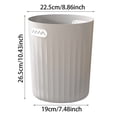 thumbnail image 2 of Large Capacity Modern Can For Home Kitchen Living Room And Bathroom Sleek Open Design Easy Disposal 3PCS, 2 of 5