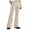 Beige, variant on Male Gold Velvet Dress Pants - Flared Leg, Straight Fit, Pockets - Stylish Modern Trousers for Daily/Business Use