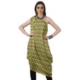 thumbnail image 2 of Moomaya Robe Kurti à une Épaule Imprimée pour Femme, Sans Manches, à Col Bénitier, Style Bohème, Tenue de Soirée de Designer, 2 of 7