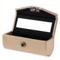 thumbnail image 1 of HILABEE Étui Porte-Rouge à Lèvres en Cuir de Qualité Supérieure Boîte de Rangement pour Sac à Main Poche avec Miroir Champagne, 1 of 8