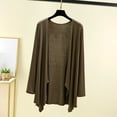 thumbnail image 1 of TopLLC Ensembles de Pyjama Ensembles de Détente pour Femmes, Vêtements de Nuit pour Femmes Blouse pour Femmes Uni Décontracté Mode Col Rond Manches Longues Régulières Hauts de Vêtements de Nuit Manches Longues Hauts de Pyjama, 1 of 3