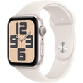 thumbnail image 2 of Apple Watch SE 2e Génération [GPS 44 mm] Montre Intelligente Starlight M/G - Remis à Neuf, Bon État, 2 of 3