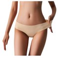 thumbnail image 4 of Women Underwear Brief Non-Trace Ice Silk Breathable Midwaist Solid Color 5PC, 4 of 5