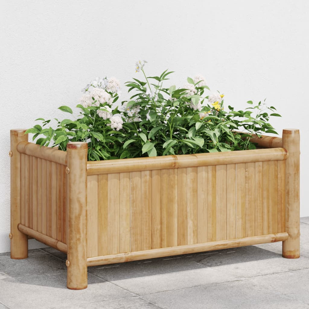 vidaXL Jardinière 50x30x25 cm Bambou