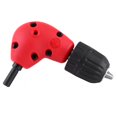 thumbnail image 3 of Right Angle Adapter 90 Degrees Electric Drill Attachment 9.5mm Round Shank Keyless Chuck, 3 of 12