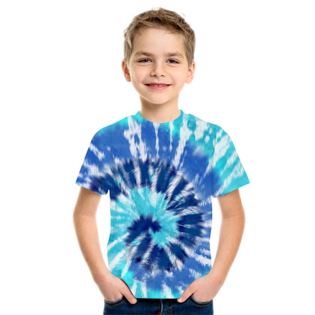 PMVFHDE T-Shirts Décontractés Imprimés pour Filles Col Rond Manches Courtes Hauts / Tenues Tunique Décontractée Blouse D-B,TP