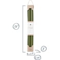 thumbnail image 3 of Bougies Aurores Boréales - 12 Pouces 2 Pk Effilées - Vert Mousse - 72895, 3 of 3
