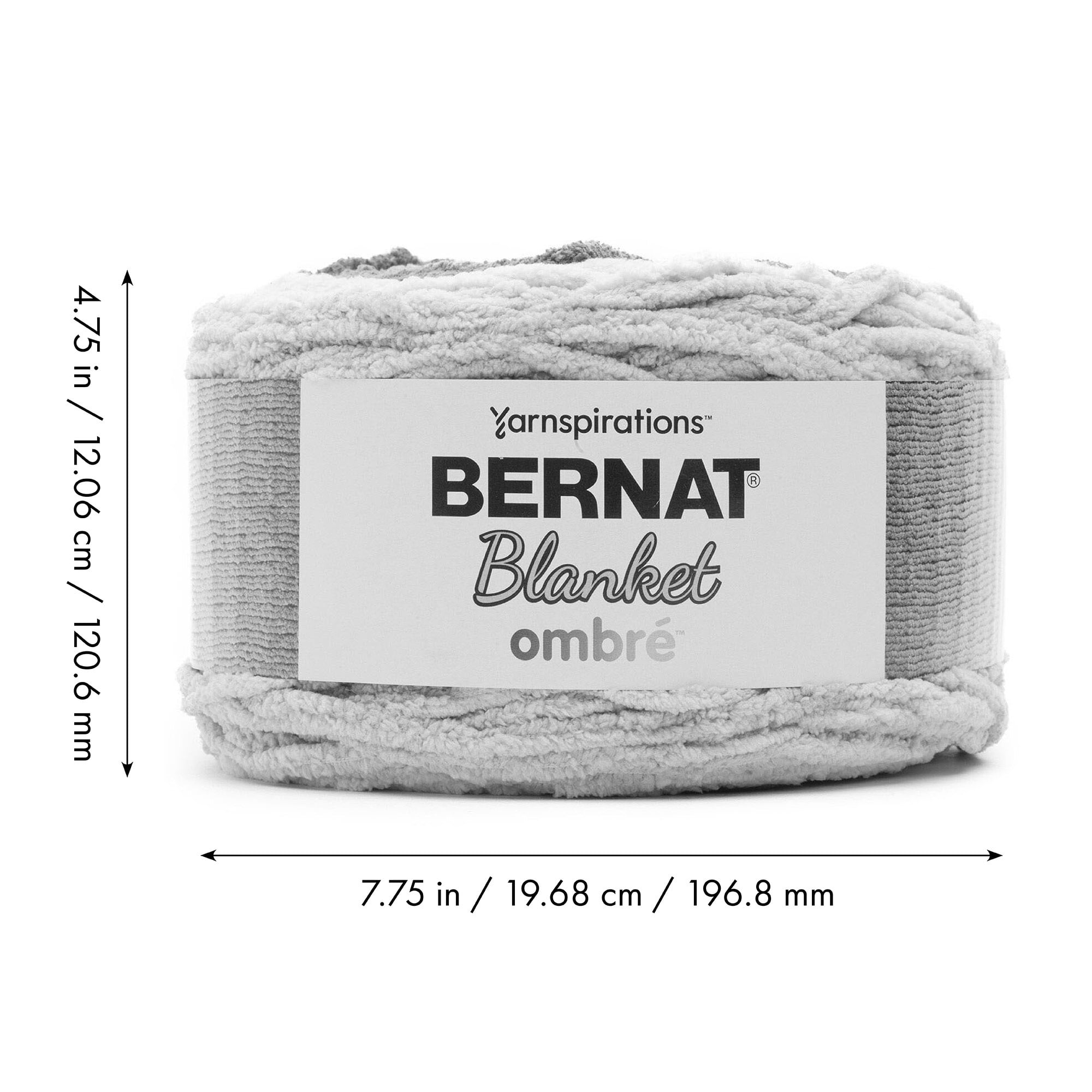 Bernat® Fil Couverture Ombre™, Polyester #6 Super Volumineux, 10,5oz/300g, 220 Yards
