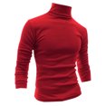 thumbnail image 1 of INSPIRE CHIC Men's Sweaters Pullover Turtle Neck Long Sleeve Stretchy Slim Fit Tops 50 Red, 1 of 8