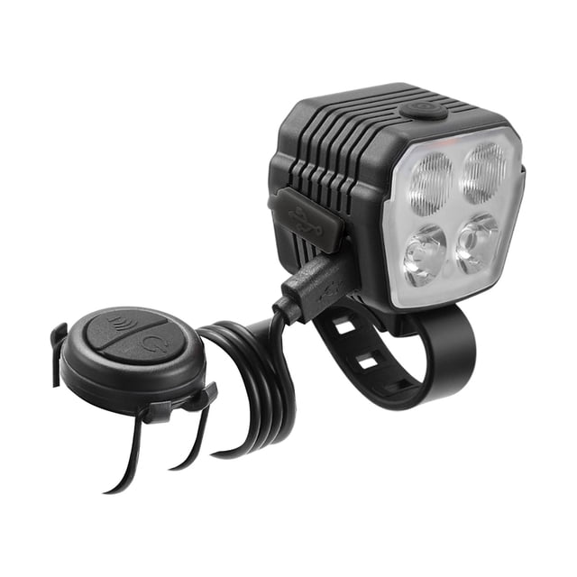 Kyusrd Summer Outdoor Patio Deals!Four Light Bead Bicycle Headlights High And Low Beam Riding Mountain Bike Riding USB Charging Bike Headlights