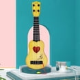 thumbnail image 4 of MesaSe Classical Ukulele Guitar Musical Instrument Interactive Ukulele Toy For Kid  38CM Khaki, 4 of 7