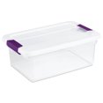 thumbnail image 1 of Sterilite Contenant de Rangement Empilable en Plastique de 15 Qt avec Couvercle, Transparent (Lot de 24), 1 of 10