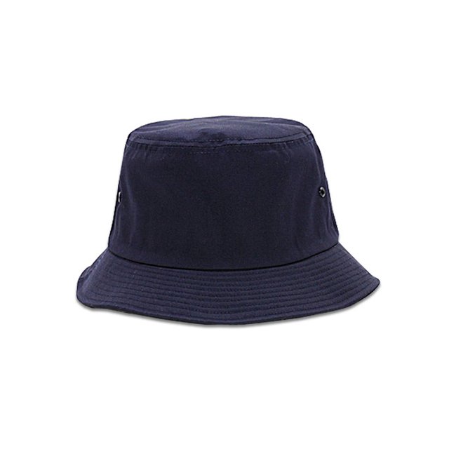 COTTON BLEND TWILL BUCKET HAT, Navy Small
