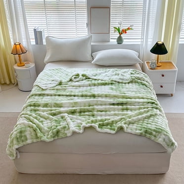 Mlkoz Blankets and Throws , Couverture Éblouissante Bordure Lavable Lapins Lapins Velours Multifonctionnelle Haute Grammage, Cadeaux pour Femmes