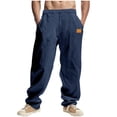 thumbnail image 1 of Pantalon de Plage pour Hommes, Couleur Unie, Décontracté, Extérieur, Mode, Coupe Droite, 1 of 9