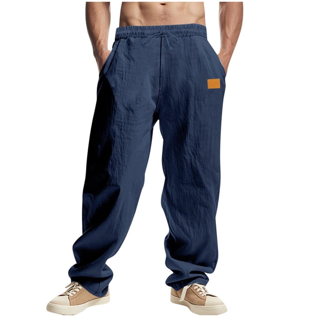 Pantalon de Plage pour Hommes, Couleur Unie, Décontracté, Extérieur, Mode, Coupe Droite