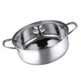thumbnail image 2 of Hot Pot Cooker Universal Stainless Steel Kitchen Cookware Cooking Tool Stainless Steel Hot Pot Induction Pot with Lid for Induction Cooktop Gas Stove, 2 of 8