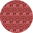 thumbnail image 1 of Ahgly Company Tapis d'Intérieur Lavables en Machine, Ronds, Orange Transitionnel, 4' Ronds, 1 of 7