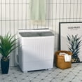 thumbnail image 4 of Costway 21 LBS Portable Compact Mini Twin Tub Washing Machine Drain Pump Spinner, 4 of 10