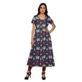 thumbnail image 1 of Moomaya Robe Kurti Longue Indienne Imprimée en Coton Tunique Robes pour Femmes, 1 of 6