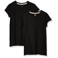 thumbnail image 2 of Hanes Girls Essential Tee 2-Pack, L, Black, 2 of 10
