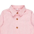 thumbnail image 4 of LSLJS Longues Chemises à Manches pour Garçons Tout-Petits Enfants Bébé Chemise Décontractée à Boutons Haut Col Rabattu Chemise Habillée Cadeaux pour Enfants, 4 of 5