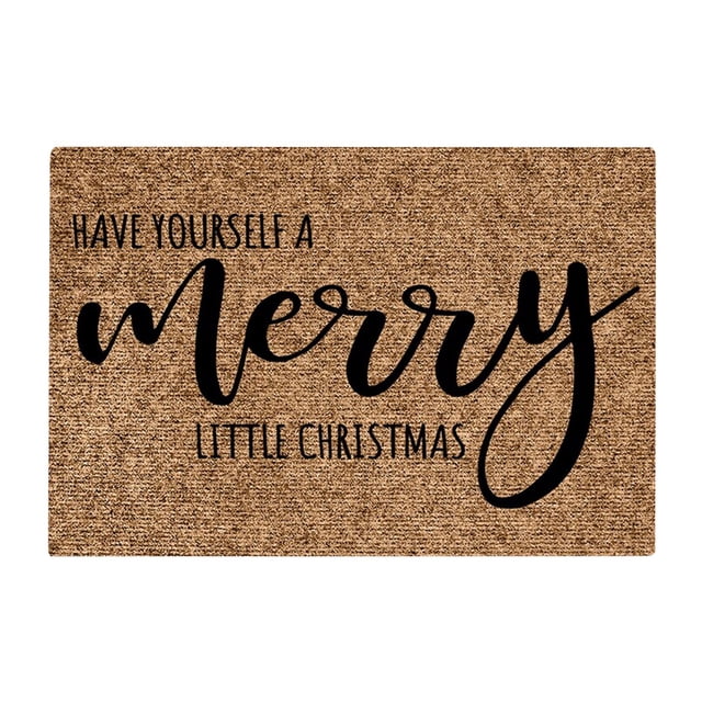 WIFKLSIIPG Christmas Doormat Personalized front Door Decoration Christmas Decoration