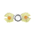 thumbnail image 1 of Huanglei Pant Waist Tightener Flower Buttons Pins For Loose Jeans New Adjustable Waist Buckle Extender Set Pants Clips No Sewing For Jeans Skirts (Flowers2), 1 of 7