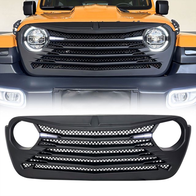 AMERICAN MODIFIED Grille Tomahawk avec Rallonge pour Jeep Wrangler/Gladiator 18-23