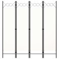 thumbnail image 2 of vidaXL 4-Panel Room Divider White 160x180 cm, 2 of 4