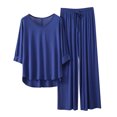 thumbnail image 2 of Weiqiqre Pyjamas pour Femmes Pyjamas Rafraîchissants Ensembles d'Été Assortis Manches Courtes Ensemble de Détente Femmes, 2 of 3