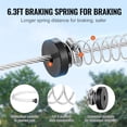 thumbnail image 4 of SKYSHALO Zip Line Combo, 80 ft Length for Both Kids and Adults, Supports up to 500 lbs, Fast Installation for Backyard Fun, Includes Durable Stainless Steel Cable, Spring Brake, Safety Gear, and Seat, 4 of 9