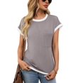 thumbnail image 1 of T-shirts à Manches Courtes pour Femmes Gris TG, 1 of 7