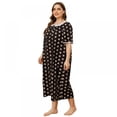 thumbnail image 4 of Chemise de Nuit Longue à Imprimé pour Femmes Grande Taille TG-4TG, 4 of 5