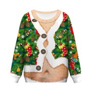 MenChristmas Printed Pullover MenNovelty Sweatshirts Sweater Blanket Sweatshirt Hoodie Sweatshirt Graphic Sweatshirt MenTall Sweatshirts