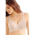 thumbnail image 3 of Bali Womens Cotton Double Support Wirefree Bra, 34C, Heather Gray, 3 of 3